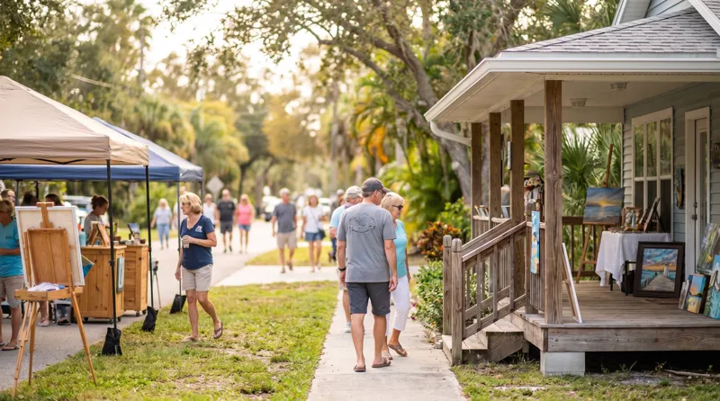 Hernando Beach Front Porch Art Walk